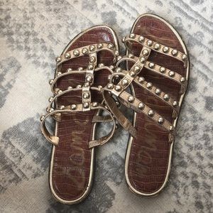 Gold Studded Sam Edelman Sandals 8.5M